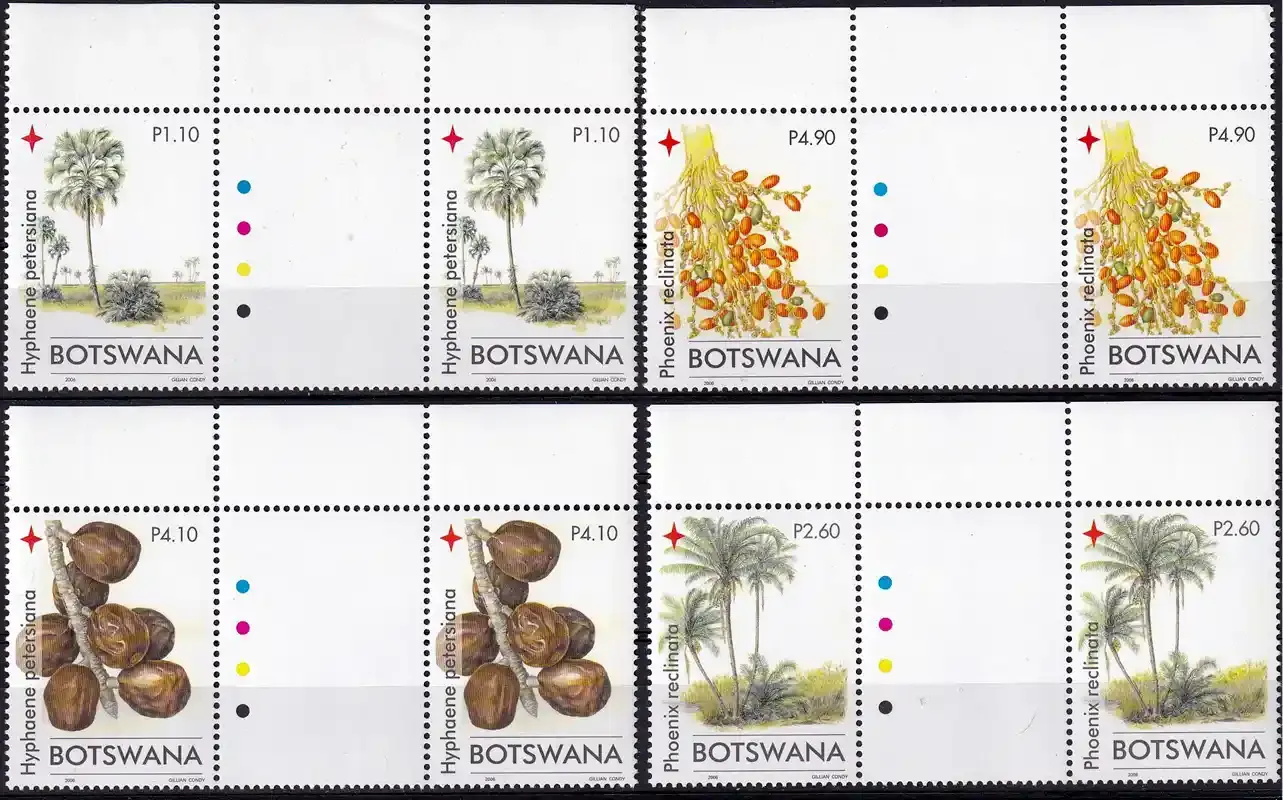 Botswana 2006 Christmas/Trees (Cutter Pairs)-MNH(**)