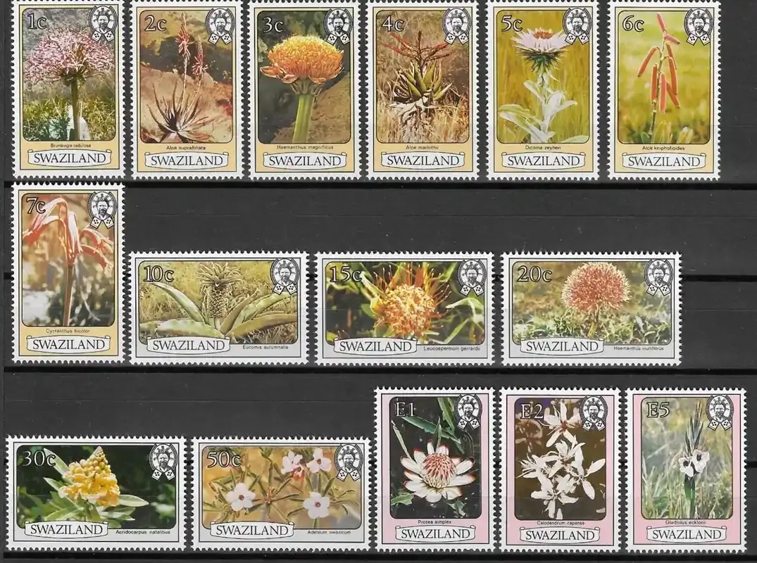 Swaziland 1980 Flowers Def. MNH(**)