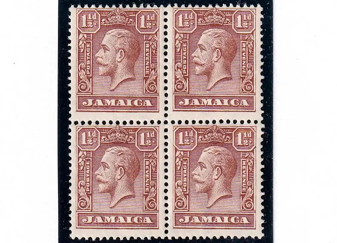 Jamaica 1929 King George V (KGV) Block of 4. MNH(**)