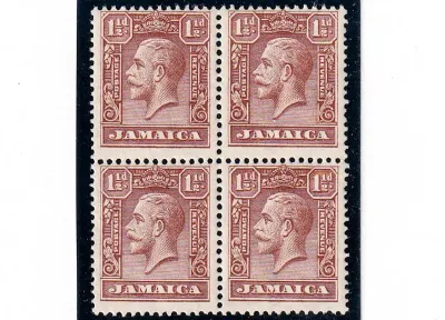 Jamaica 1929 King George V (KGV) Block of 4. MNH(**) Jamaica 1929 King George V (KGV) Block of 4. MNH(**)