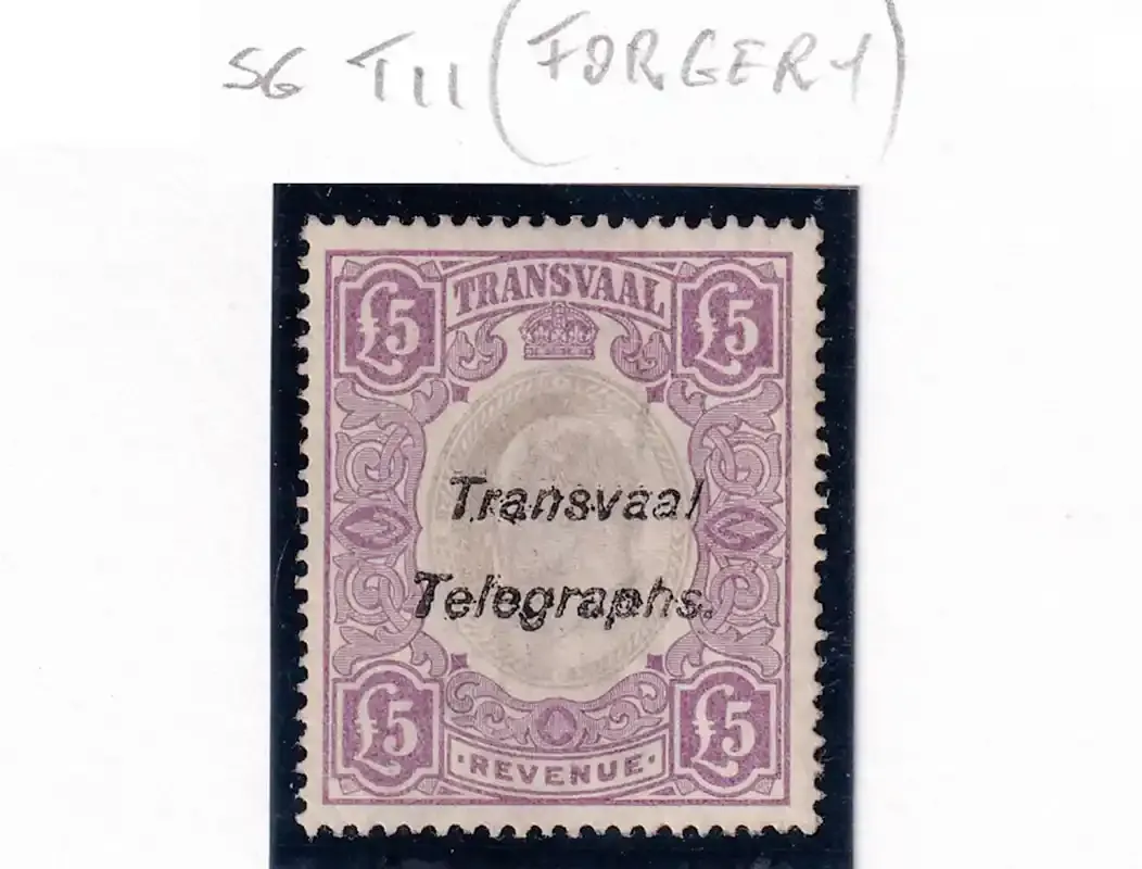 Transvaal 1902 (Forgery). SG T11. MLH(*)