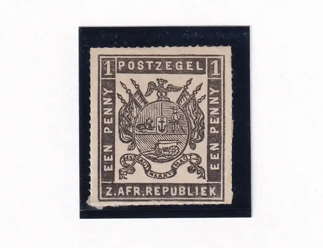 Transvaal 1870 SACC 2. 1d Black. MLH(*)