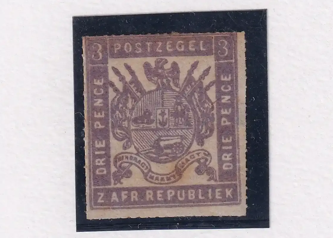 Transvaal 1875 SACC 55. 3d Lilac. CV R15000. MLH(*)