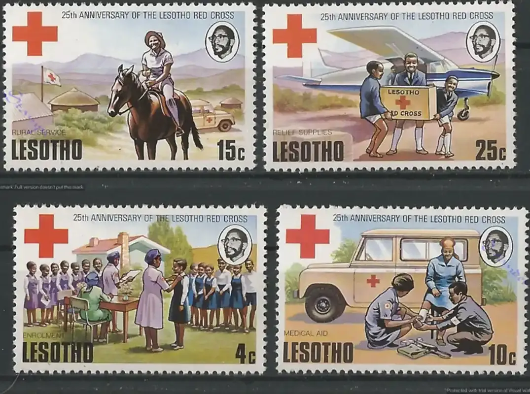 Lesotho 1976 Red Cross-MNH(**)