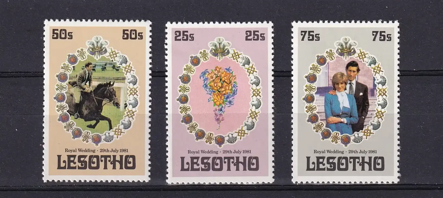Lesotho 1981 Charles &amp; Diana Wedding-MNH(**)