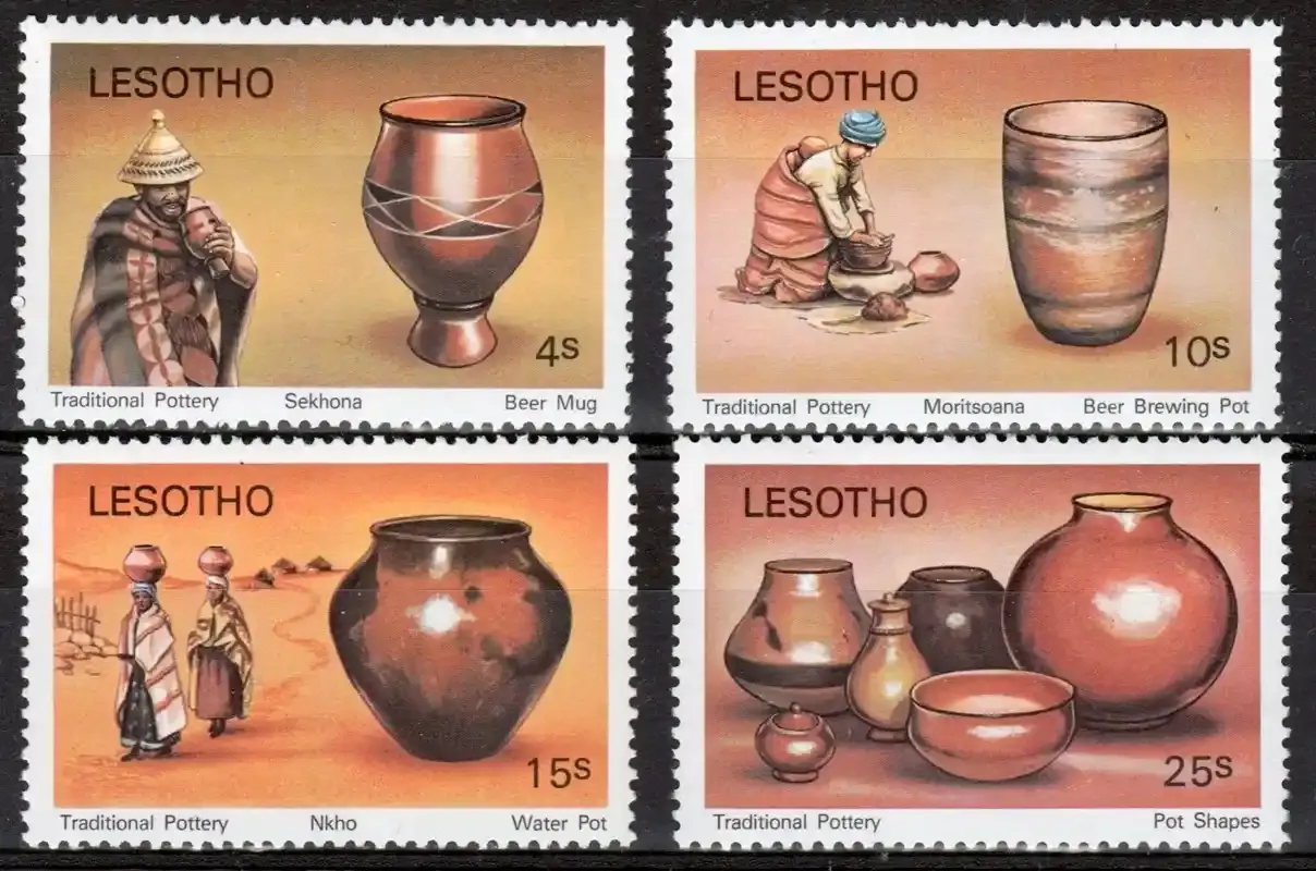 Lesotho 1980 Pottery-MNH(**) Lesotho 1980 Pottery-MNH(**)