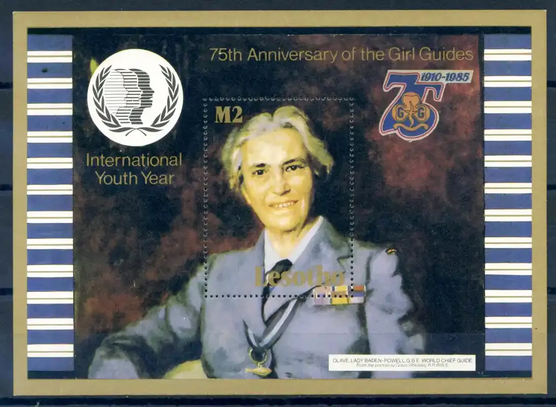 Lesotho 1985 Youth Year/Girl Guides (ss)-MNH(**)