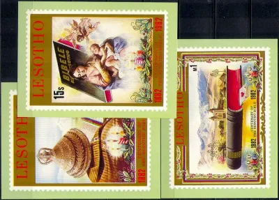 Lesotho 1982 Sesotho Bible Centenary (3 x Postcards). MNH Lesotho 1982 Sesotho Bible Centenary (3 x Postcards). MNH