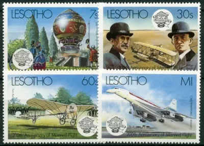 Lesotho 1983 Manned Flight Bicentenary-MNH(**) Lesotho 1983 Manned Flight Bicentenary-MNH(**)
