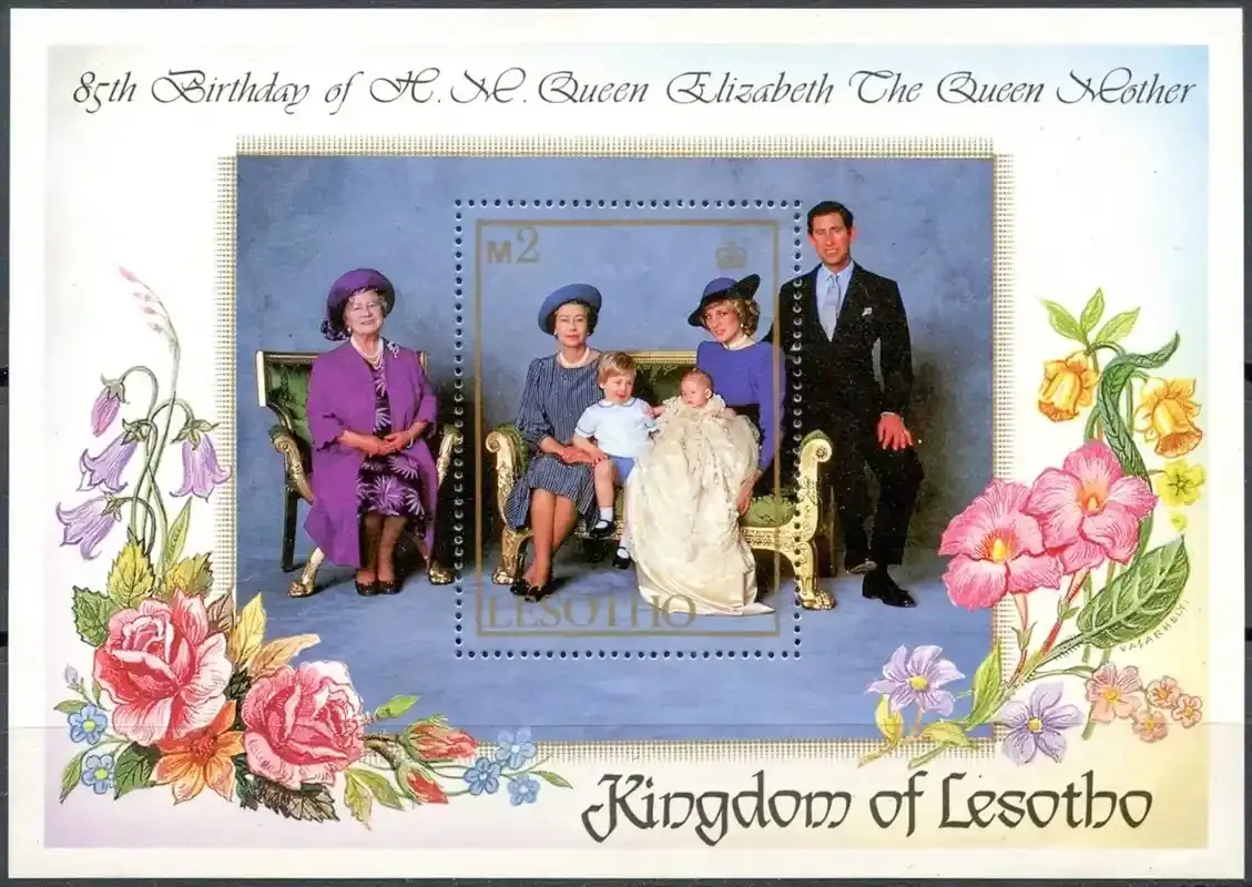 Lesotho 1985 Life &amp; Times of Queen Mother (ss)-MNH(**)