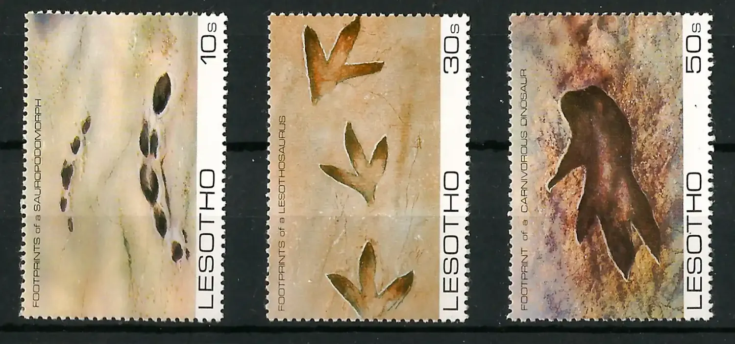 Lesotho 1984 Prehistoric Footprints #2-MNH(**)