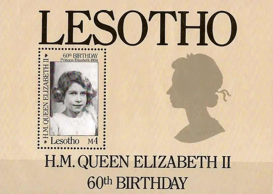 Lesotho 1986 QEII 60th Birthday (ss)-MNH(**)