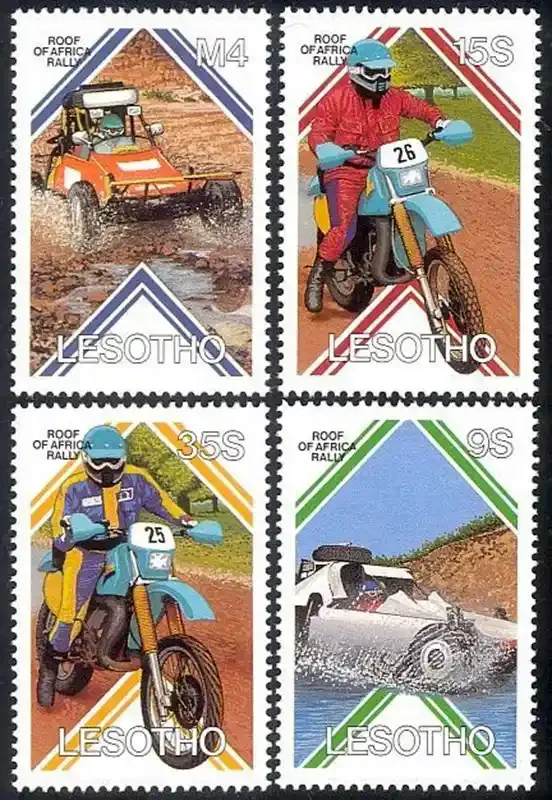Lesotho 1987 Africa Motor Rally-MNH(**)