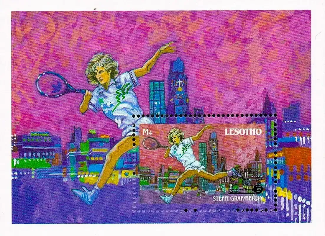 Lesotho 1988 Tennis Federation (ss)-MNH(**) Lesotho 1988 Tennis Federation (ss)-MNH(**)