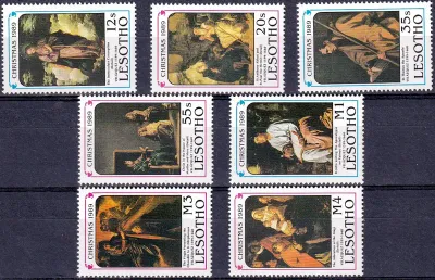 Lesotho 1989 Christmas/Velázquez, Paintings-MNH(**) Lesotho 1989 Christmas/Velázquez, Paintings-MNH(**)