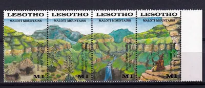 Lesotho 1989 Maloti Mountains (s/4v)-MNH(**) Lesotho 1989 Maloti Mountains (s/4v)-MNH(**)