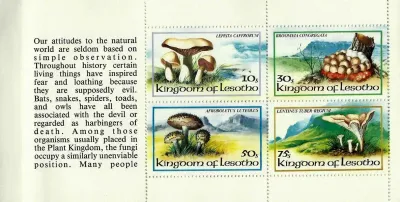 Lesotho 1983 Mushrooms Booklet. MNH
