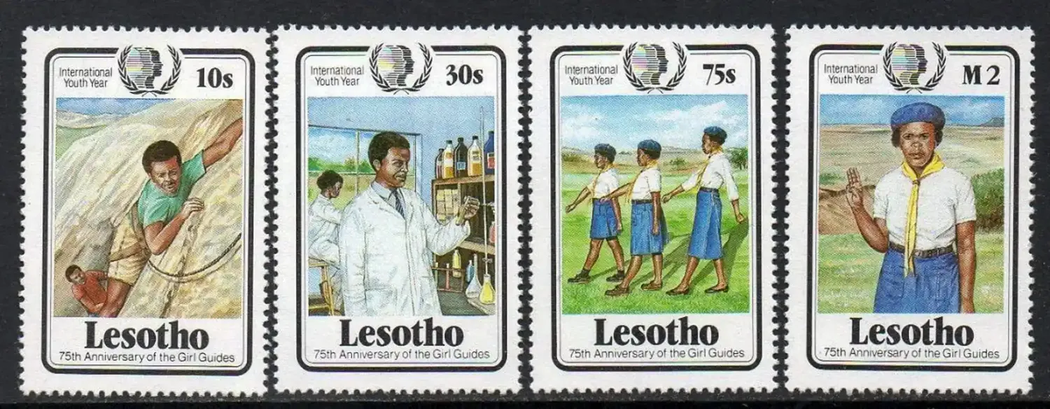 Lesotho 1985 Youth Year/Girl Guides-MNH(**)