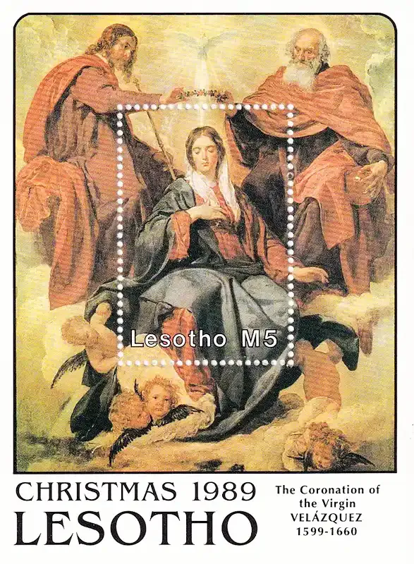 Lesotho 1989 Christmas/Velázquez, Paintings (ss)-MNH(**)