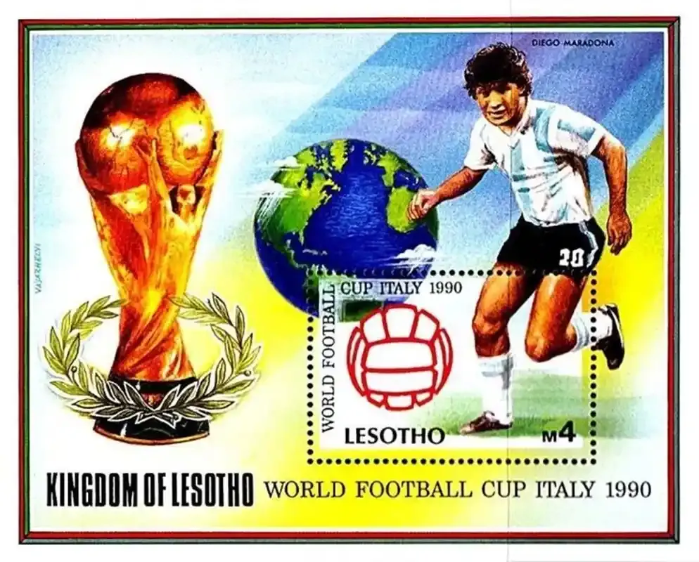 Lesotho 1989 World Cup Soccer (ss)-MNH(**) Lesotho 1989 World Cup Soccer (ss)-MNH(**)