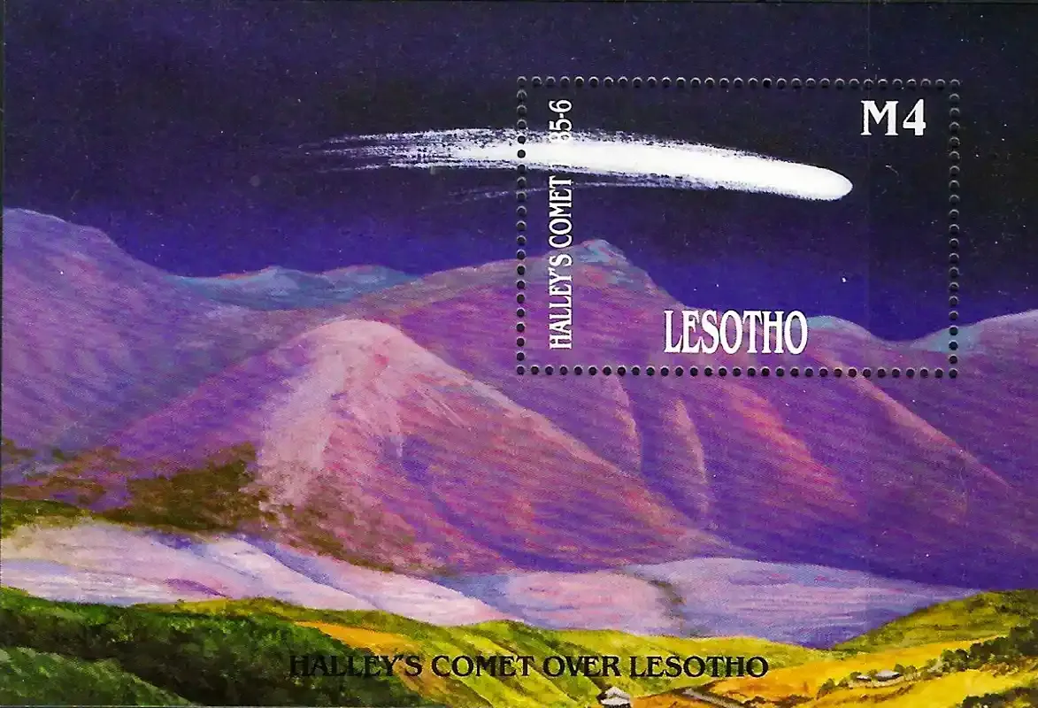 Lesotho 1986 Halley's Comet (ss)-MNH(**) Lesotho 1986 Halley's Comet (ss)-MNH(**)