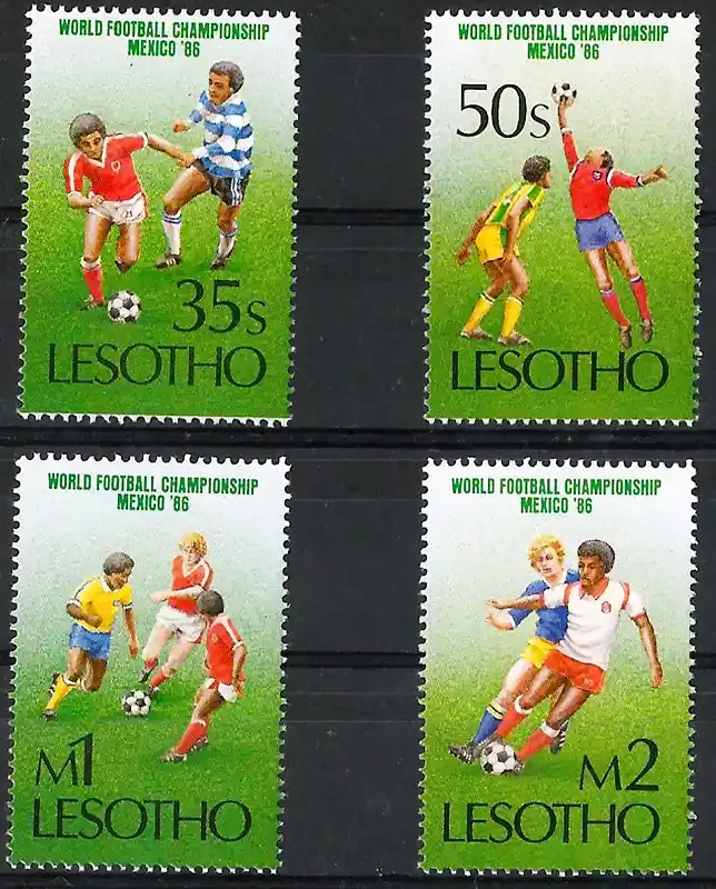 Lesotho 1986 World Cup Soccer-MNH(**)