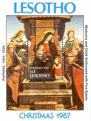 Lesotho 1987 Christmas (ss)-MNH(**) Lesotho 1987 Christmas (ss)-MNH(**)