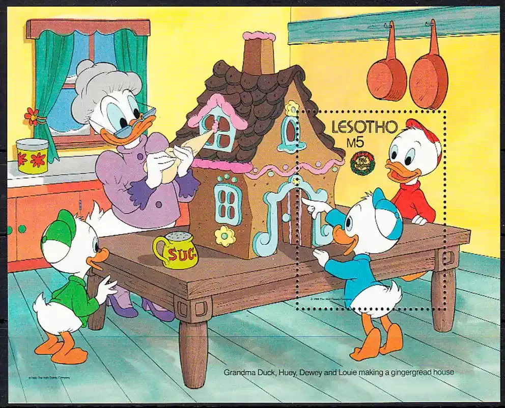 Lesotho 1986 Christmas/Disney (ss)-MNH(**) Lesotho 1986 Christmas/Disney (ss)-MNH(**)