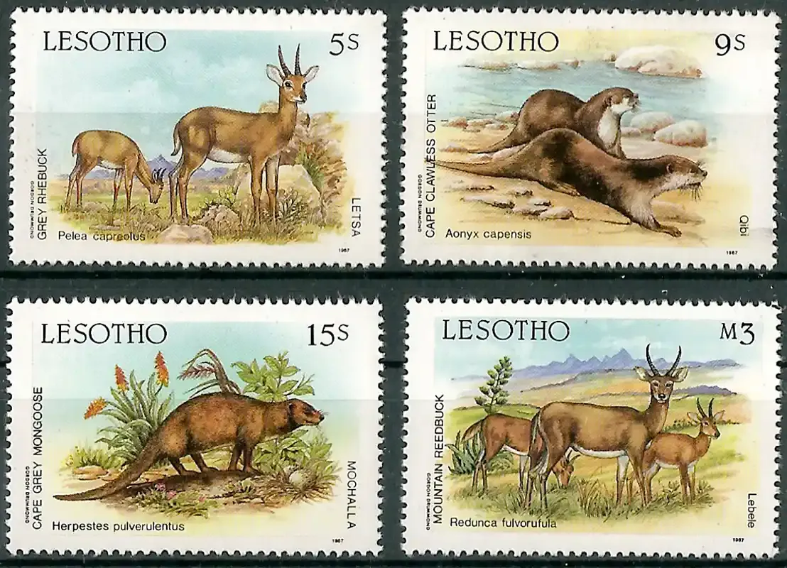 Lesotho 1987 Local Fauna/Mammals-MNH(**)