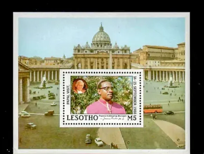 Lesotho 1988 Pope Paul II Visit (ss)-MNH(**) Lesotho 1988 Pope Paul II Visit (ss)-MNH(**)