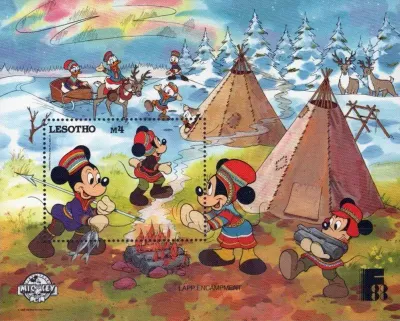 Lesotho 1988 FINLANDIA '88/Disney (ss)-MNH(**) Lesotho 1988 FINLANDIA '88/Disney (ss)-MNH(**)