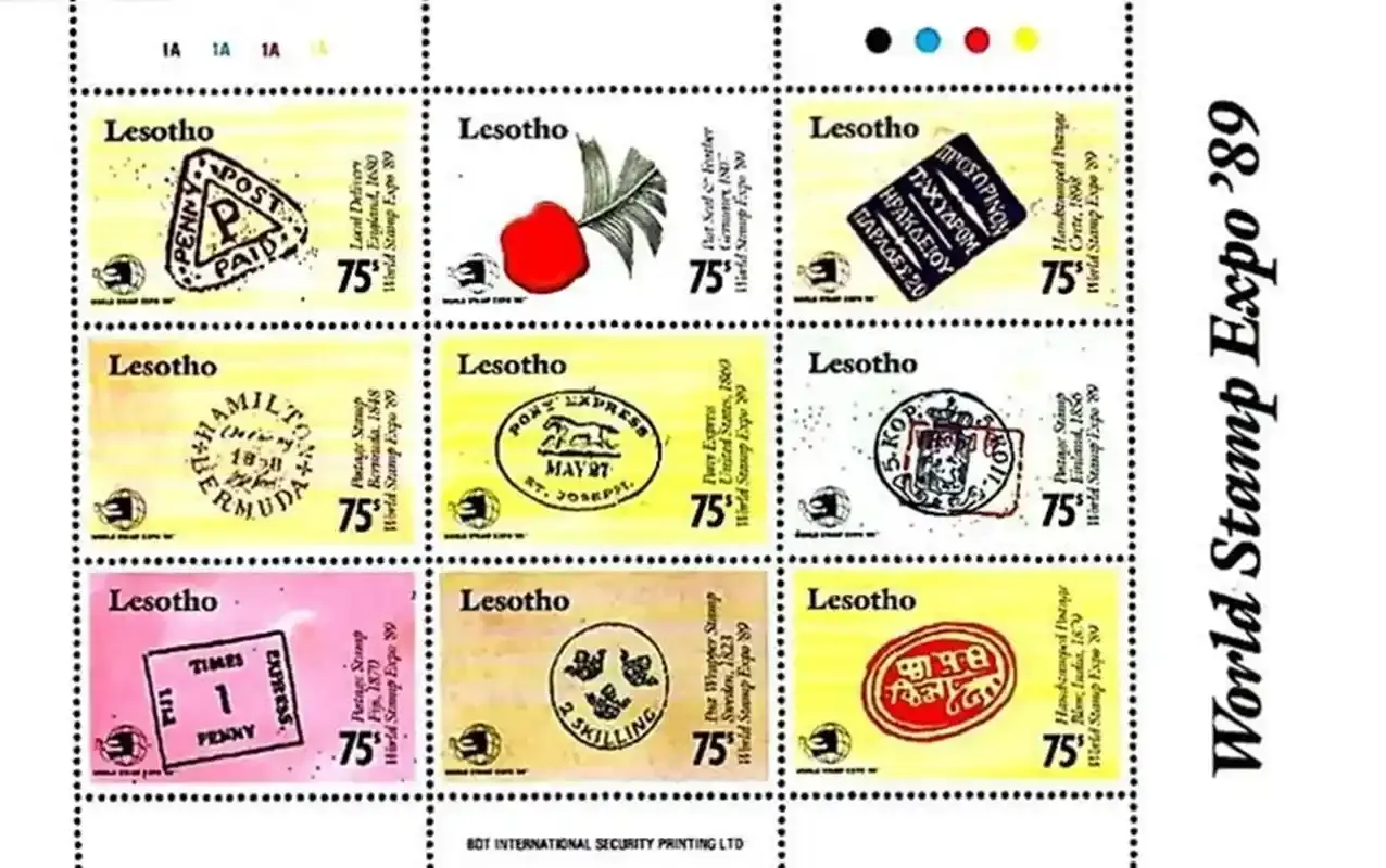 Lesotho 1989 Stamp Expo '89 (ss/9v)-MNH(**)