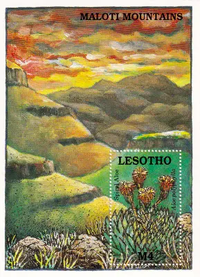Lesotho 1989 Maloti Mountains (ss)-MNH(**) Lesotho 1989 Maloti Mountains (ss)-MNH(**)