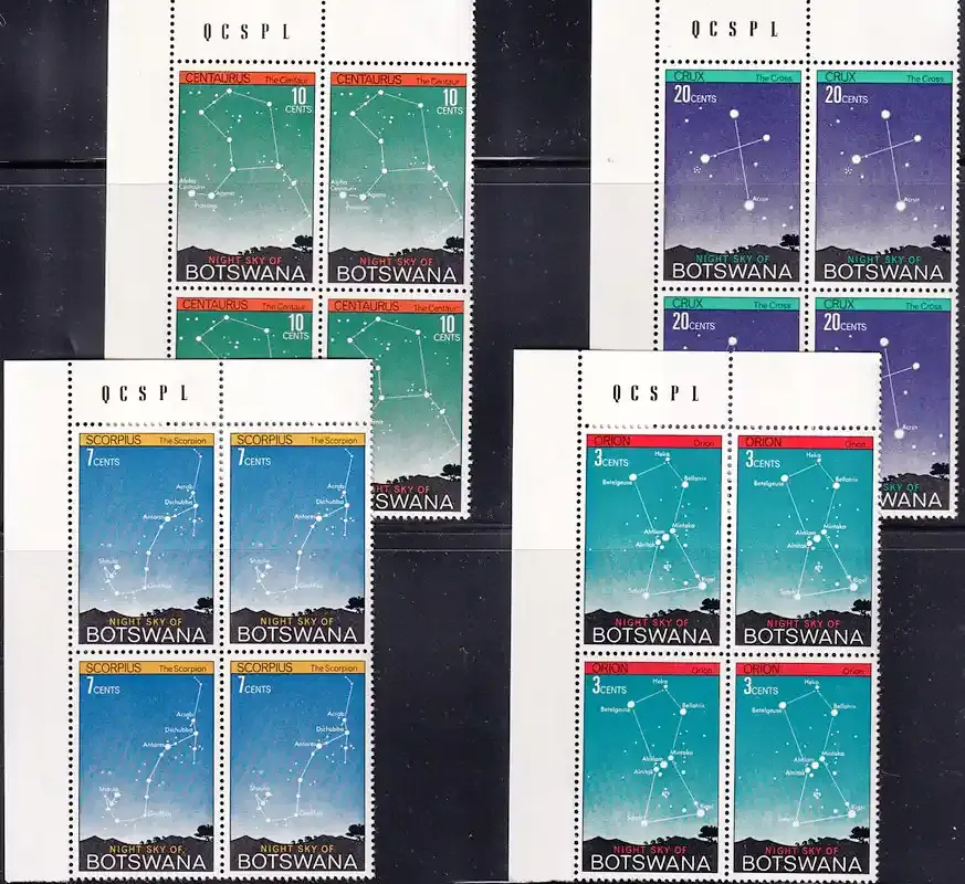 Botswana 1972 "Night Sky" (C/Blocks)-MNH(**)