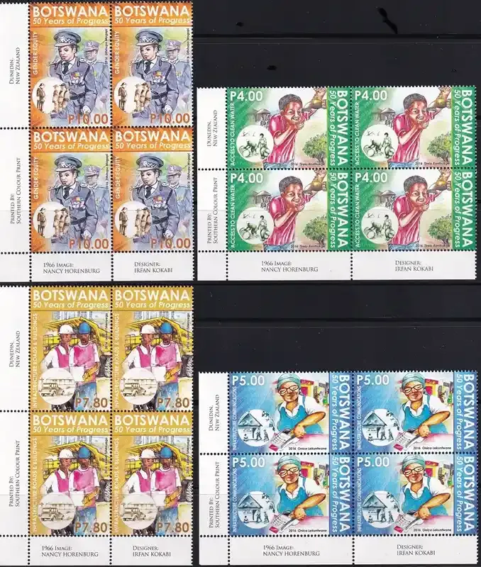 Botswana 2016 The 50th Anniv of Independence. (C/Blocks). MNH