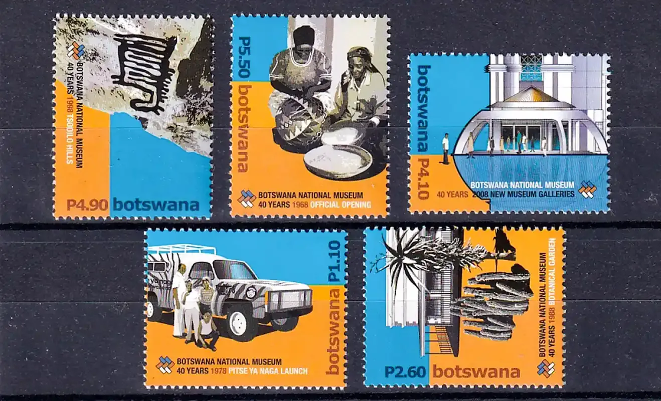 Botswana 2008 The 40th Anniversary of the National Museum. MNH