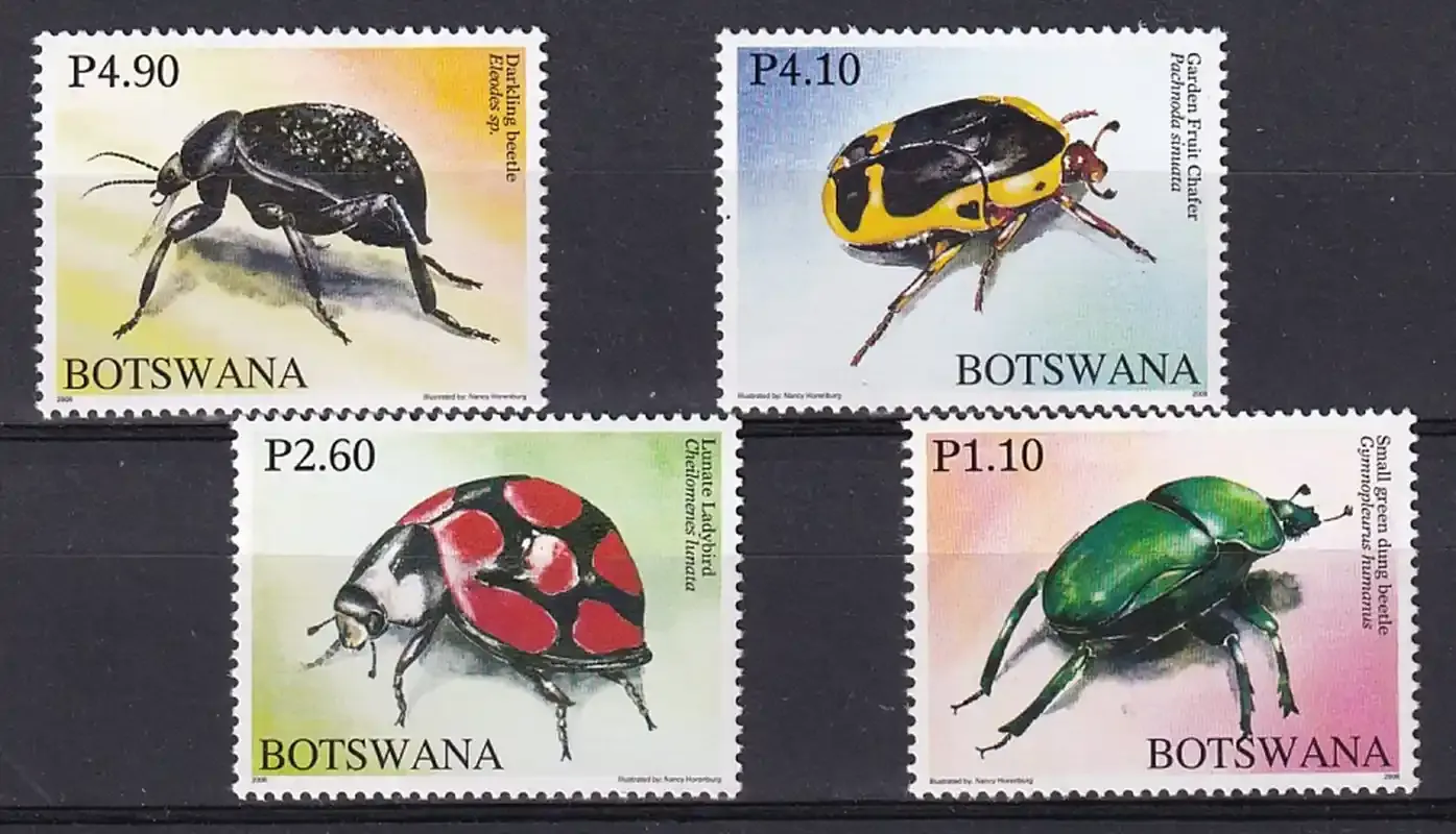 Botswana 2008 Beetles of Botswana. MNH