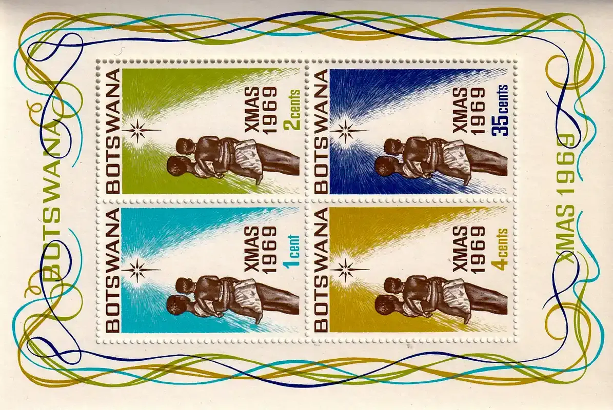 Botswana 1969 Christmas (ss/4v)-MNH(**)