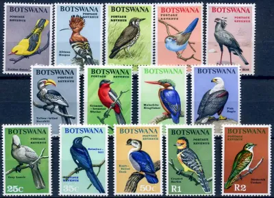 Botswana 1967 Defs/Birds - 1c-2R (14v)-MNH(**) Botswana 1967 Defs/Birds - 1c-2R (14v)-MNH(**)