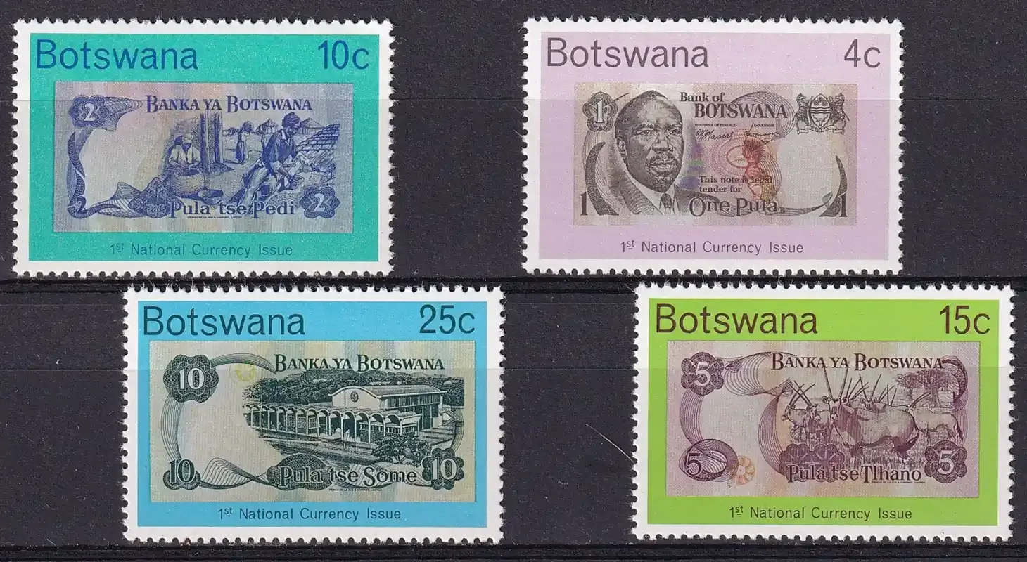 Botswana 1976 First National Currency-MNH(**)
