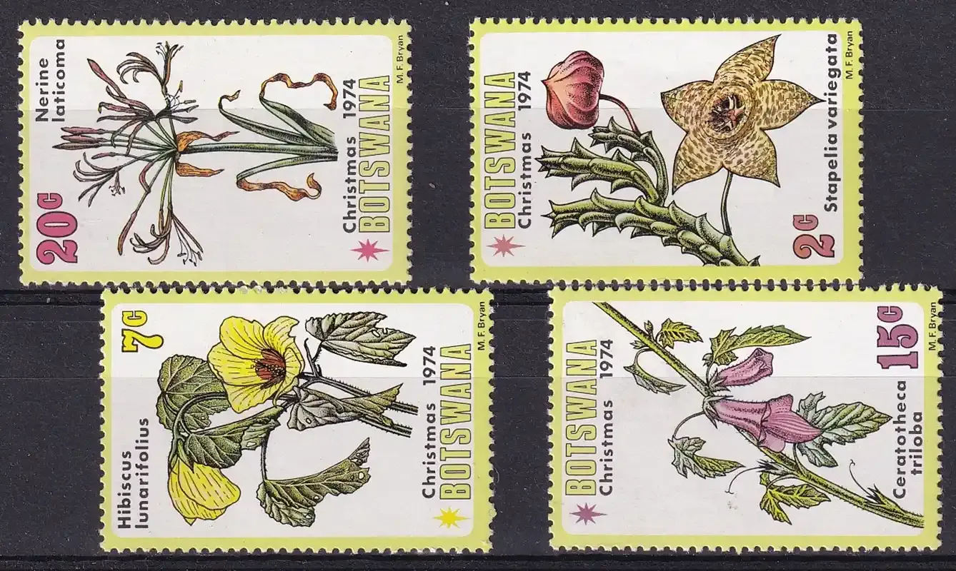 Botswana 1974 Christmas/Flowers-MNH(**)