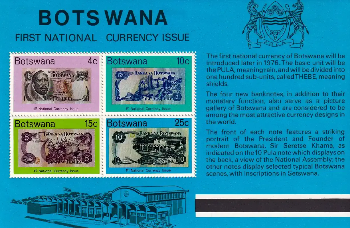 Botswana 1976 First National Currency (ss/4v)-MNH(**)