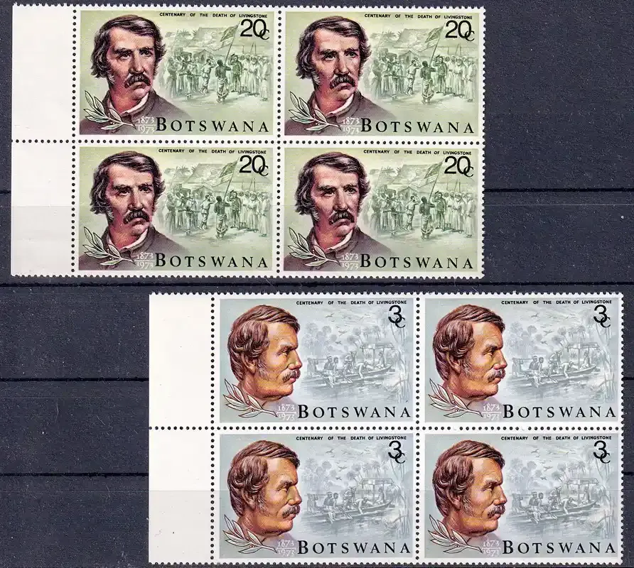 Botswana 1973 D.Livingstone (Block of 4)-MNH(**)