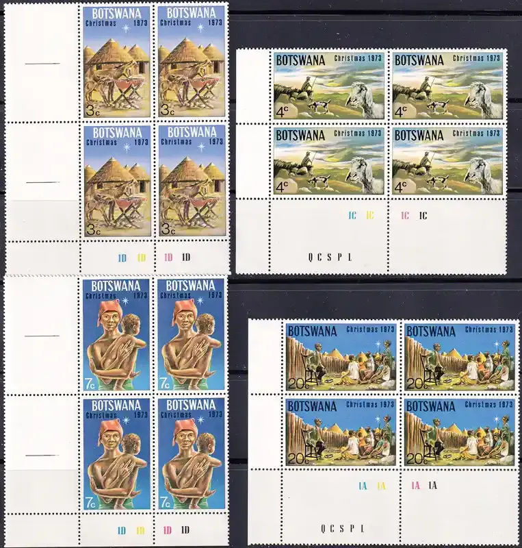 Botswana 1973 Christmas (C/Blocks)-MNH(**)