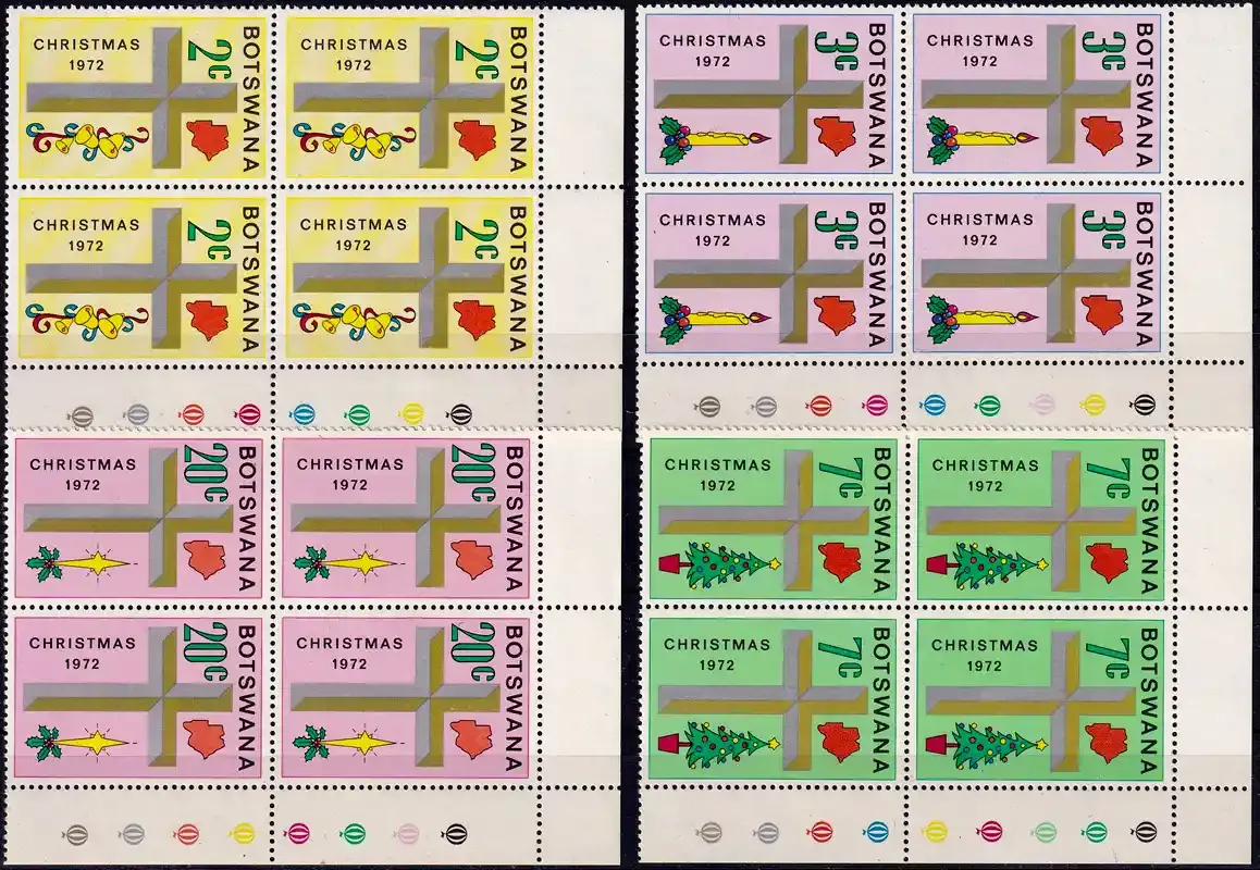 Botswana 1972 Christmas (C/Blocks)-MNH(**)