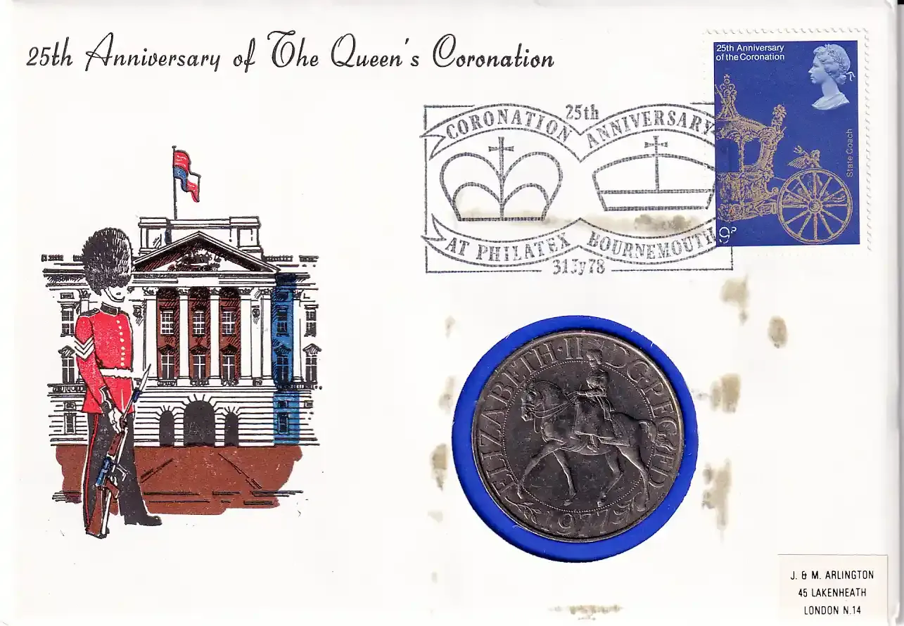 UK FDC 1980 Royal Mint Coin Cover. Queen Mother's 80th birthday.