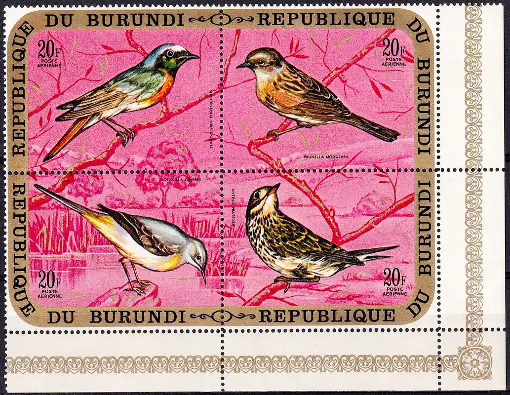 Burundi 1971 Airmail - Birds. MNH