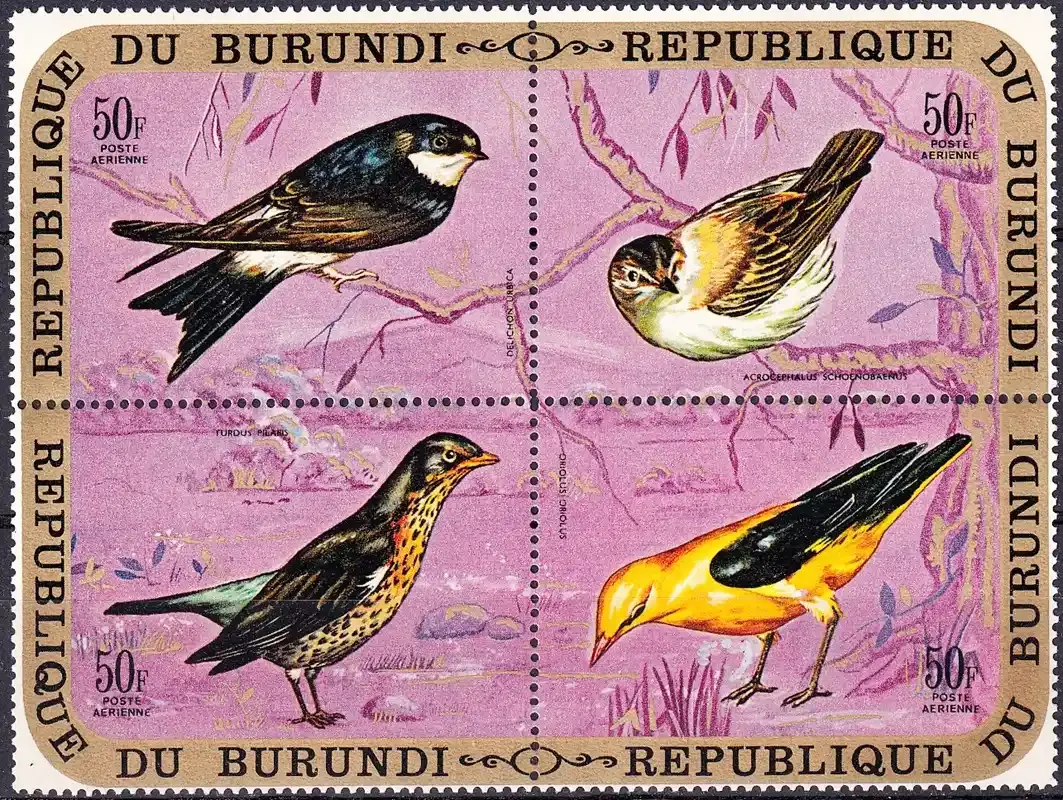 Burundi 1971 Airmail - Birds. MNH