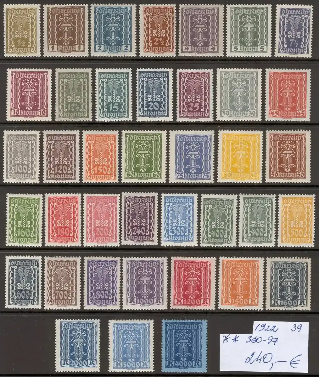 Austria 1922 The Republic of Austria. MNH (**)