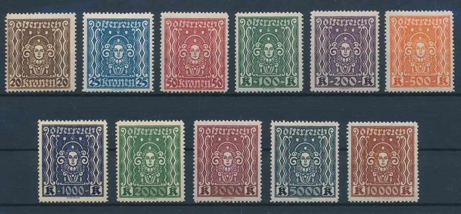Austria 1922 Definitives. MNH (**)